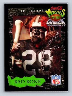 1994 Coca-Cola Monsters of the Gridiron #7 Eric Turner Cleveland Browns