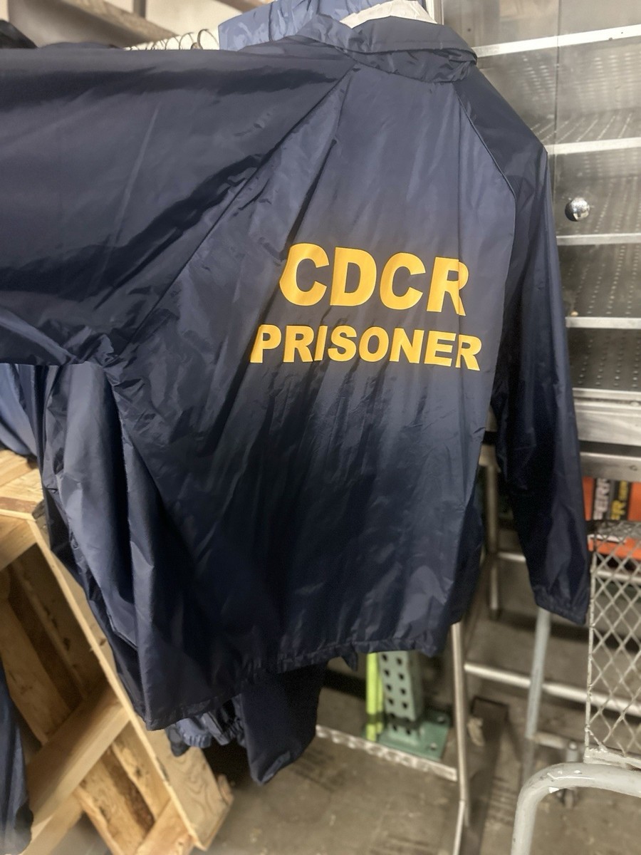CDCR Prison Jacket SMALL- 5X California State Prisoner Inmate Jail