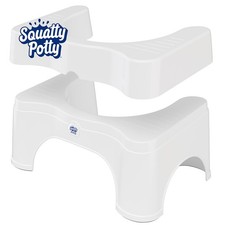 Toilet Stool Adjustable 7 Inch White Squatty Potty 2.0 Bathroom