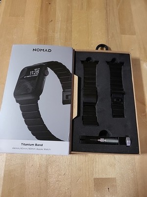 Nomad Titanium Band for Apple Watch 44/45/49mm - Black