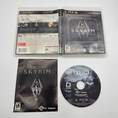 The Elder Scrolls V: Skyrim -- Legendary Edition (PlayStation 3 PS3, 2013) (CIB)