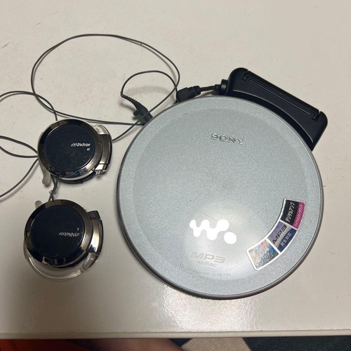 SONY D-NE730 Portable CD Player MP3 ATRAC Silver Tested Japan