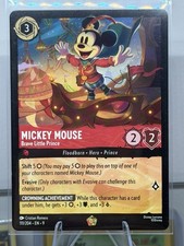 Lorcana Mickey Mouse Brave Little Prince 111/204 Ruby Rare Holo Eng