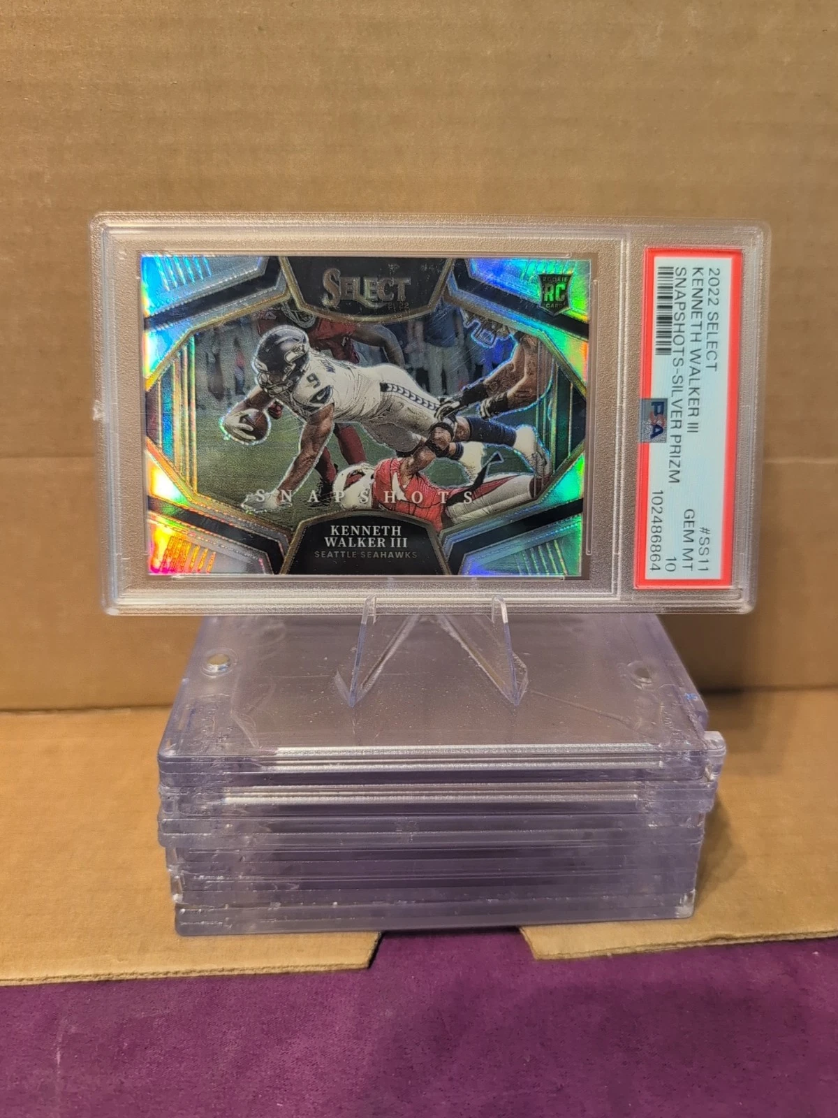 Kenneth Walker III Panini Select Snapshots #SS11 Silver Prizm