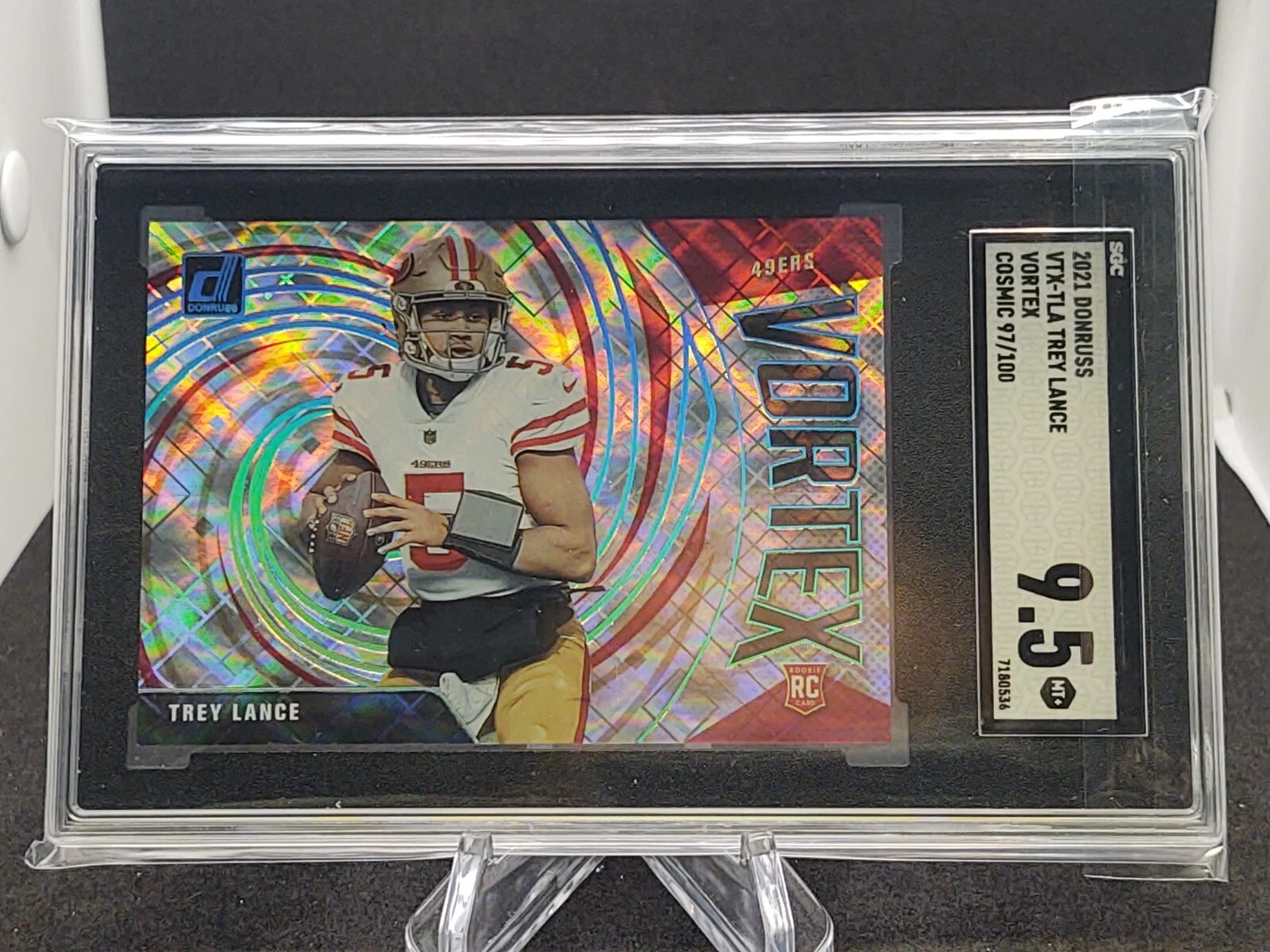 Trey Lance Panini Donruss Vortex #VTXTLA Cosmic