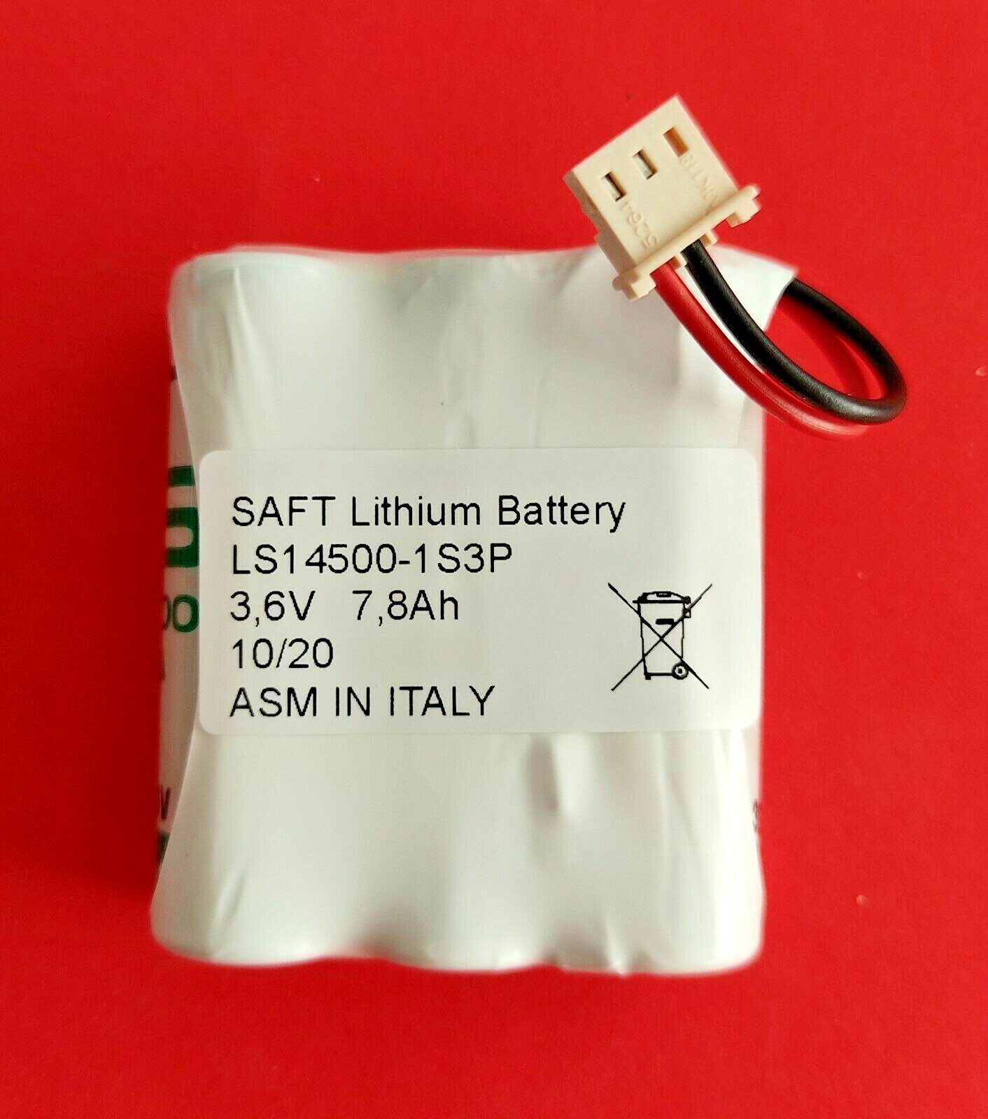 Pila Litio Tecnoalarm LS14500-1S3P SAFT 3.6V 7.8Ah - Proteggi la Casa