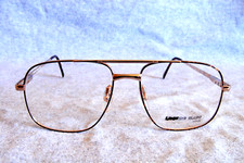 looking glass eyeglass frames 8018 aviator producer gold demi amber 58-20-150