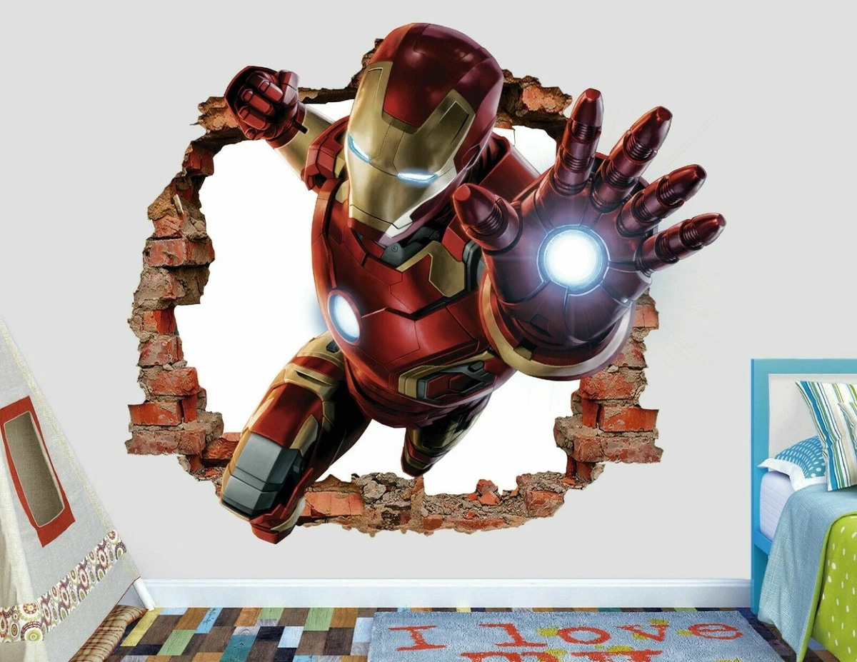 Avengers Endgame Iron Man Custom Wall Decals 3D Wall Stickers Art