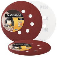 5X Schleifpapier 125Mm Klett P150 Schleifscheibe SchleifbläTter Schmirgelpapier