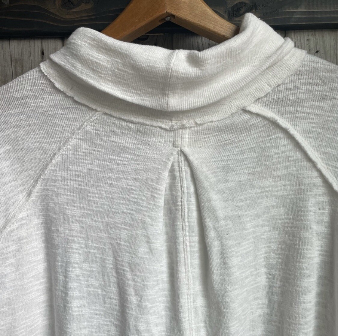 We The Free white split back pullover turtleneck … - image 8