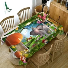 Hilarious Zoo 3D Tablecloth Table cover Cloth Rectangle Wedding Party Banquet