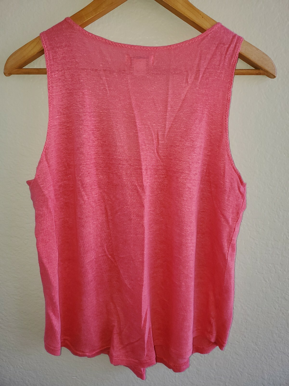 Sundance Catalog Timeless Linen Tank Size XS Coral Pi… Gem