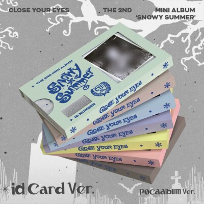 CLOSE YOUR EYES SNOWY SUMMER Album ID CARD 7 Ver SET/5QR+35Card+ 7 ID Card+7Lens