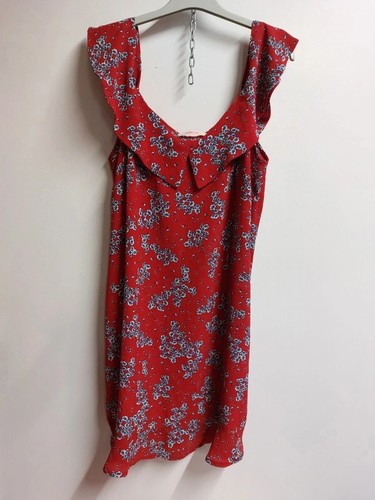 Robe Femme Camaïeu Taille 44 - Imprimé Floral - Manches Courtes - Col En V - Pour Le Printemps/été