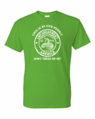 Adult DryBlend  T-Shirt - DON'T TREAD ON ME SNAKE - SECOND 2nd AMENDMENT - AMERI