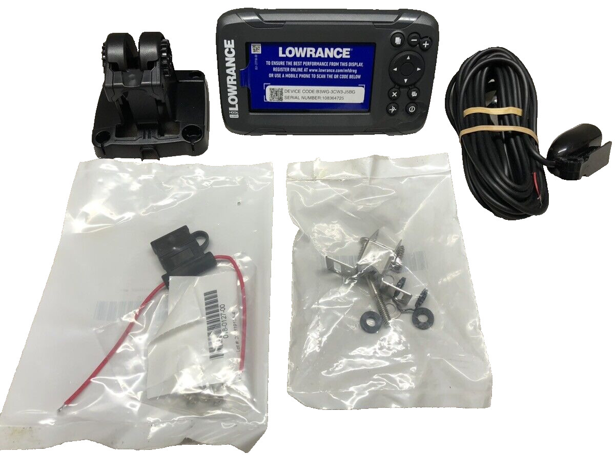 Lowrance HOOK2 4x Bala Skimmer Transductor Buscador de Peces Pantalla Solarmax de 4"