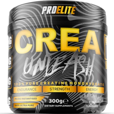 PROELITE CREATINE MONOHYDRATE POWDER 5000MG 300g UNFLAVOURED MUSCLE GROWTH STRENGTH GAINS