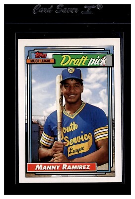1992 Topps Baseball Gold Rookie Draft Pick Manny Ramirez #156! RED SOX!