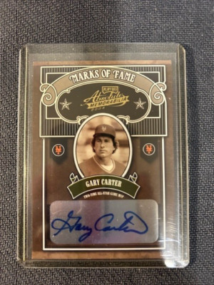 2004 Playoff Marks of Fame GARY CARTER #96/100  Autograph NY Mets