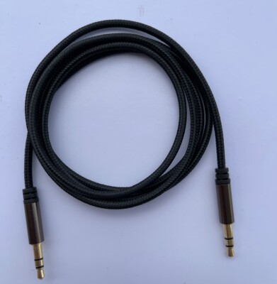 3.5mm Braided Male to Male Stereo Audio AUX Cable Cord for PC iPod CAR iPhone 2M