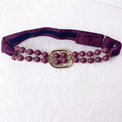 Vintage 80’s Carolyn Tanner faux pearl ivory belt 1980s Carolyn Tanner Designs Braided Belt. For Sale at Ruby Lane main image 4