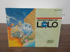 C1121 Nintendo NES "Avventure di Lolo" Gioco, Custodia, Manuale (Funzionante - Marcato)