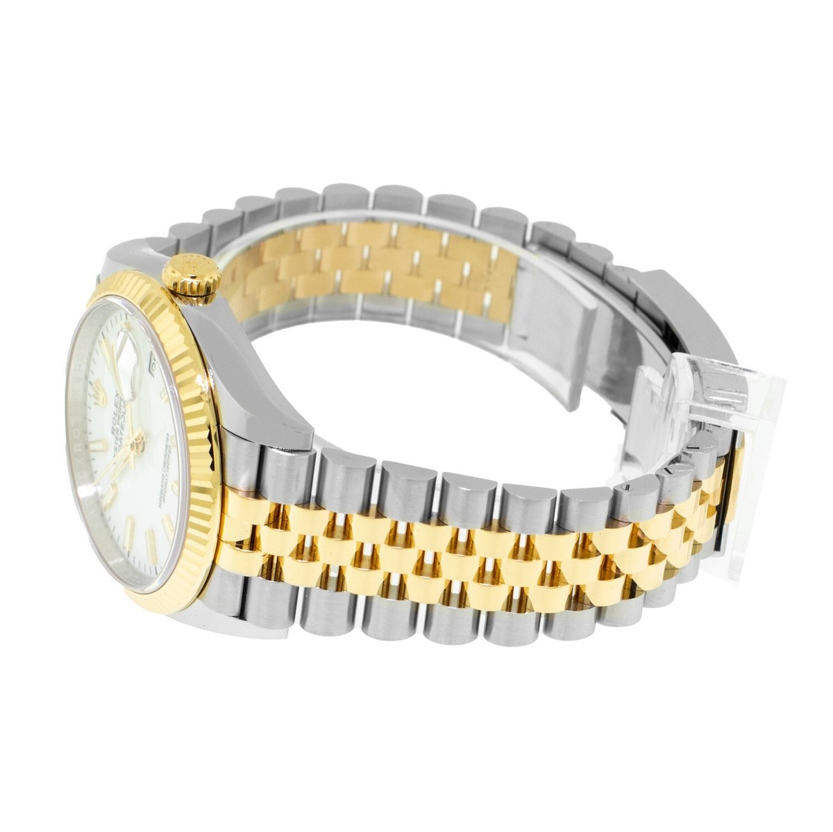 Rolex Datejust 36mm Yellow Gold & Steel White Index & Fluted