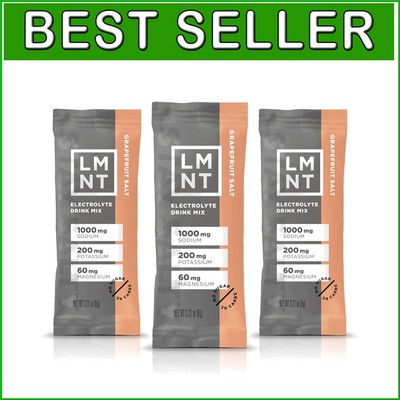 Boost Hydration with LMNT Zero Sugar Electrolyte Drink Mix - Grapefruit 30 Pack