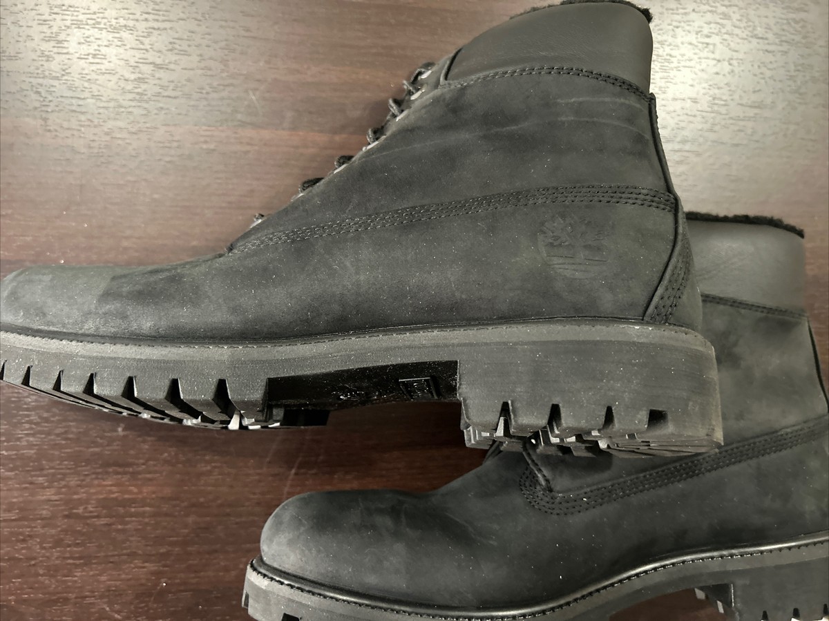 Timberland Inch Warm Fur Lined Black Nubuck Boot (TB0A2E2P001