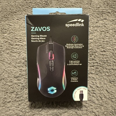 SPEEDLINK ZAVOS Gaming Mouse mit Kabel RGB LED