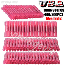 1000PCS 22-16AWG Heat Shrink Butt Wire Splice Connectors Seal Crimp Terminals