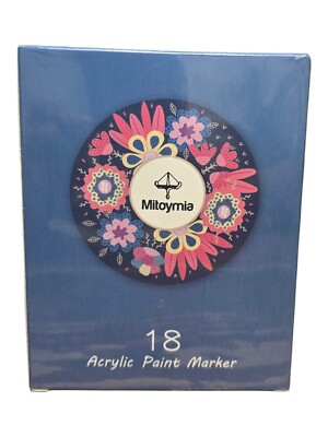 Acrylic Paint Pens 18 Colors Multi-Purpose Kit Vibrant Colors Paint Markers New