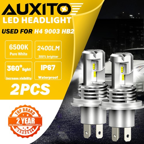 AUXITO 9003 H4 HB2 LED Headlight Bulbs Hi Low Beam 60W 24000LM 6500K White
