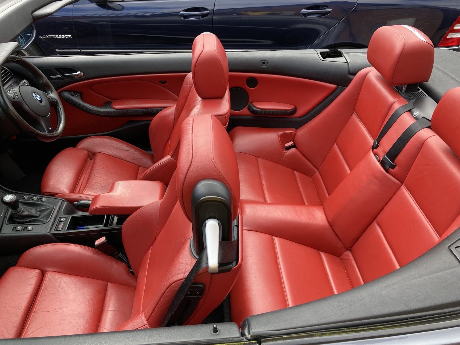 Bmw E46 M sport Red leather interior Seats 3 Series Convertible Cab M3