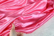 Hot Pink Silky Bridal Satin Fabric by the yard 60" Wide 515