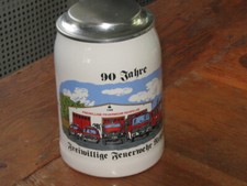 Freiwillige Feuerwehr Rehfelde  Bierkrug in Top Erhaltung aus 1998
