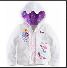  Disney Store  Anna and Elsa Lightweight Puffy Jacket for Girls - New