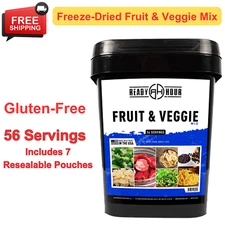 Fruit Veggie Mix Real Non-Perishable Freeze-Dried Food Emergency Adventure Food