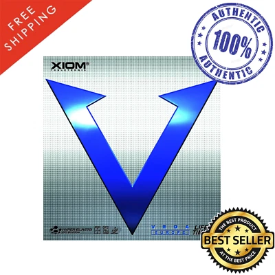Xiom Vega Europe Table Tennis and Ping Pong Rubber, Choose Color and Thickness
