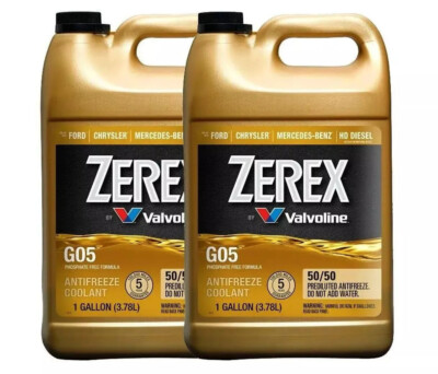 2 Gallon ZEREX G05 YELLOW Coolant Antifreeze Fluid For MERCEDES VERiFy 1955-2014