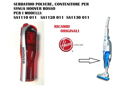 CONTENITORE POLVERE E FILTRO HEPA HOOVER SYNUA ORIGINALE ROSSO PER SA1130  011 | eBay