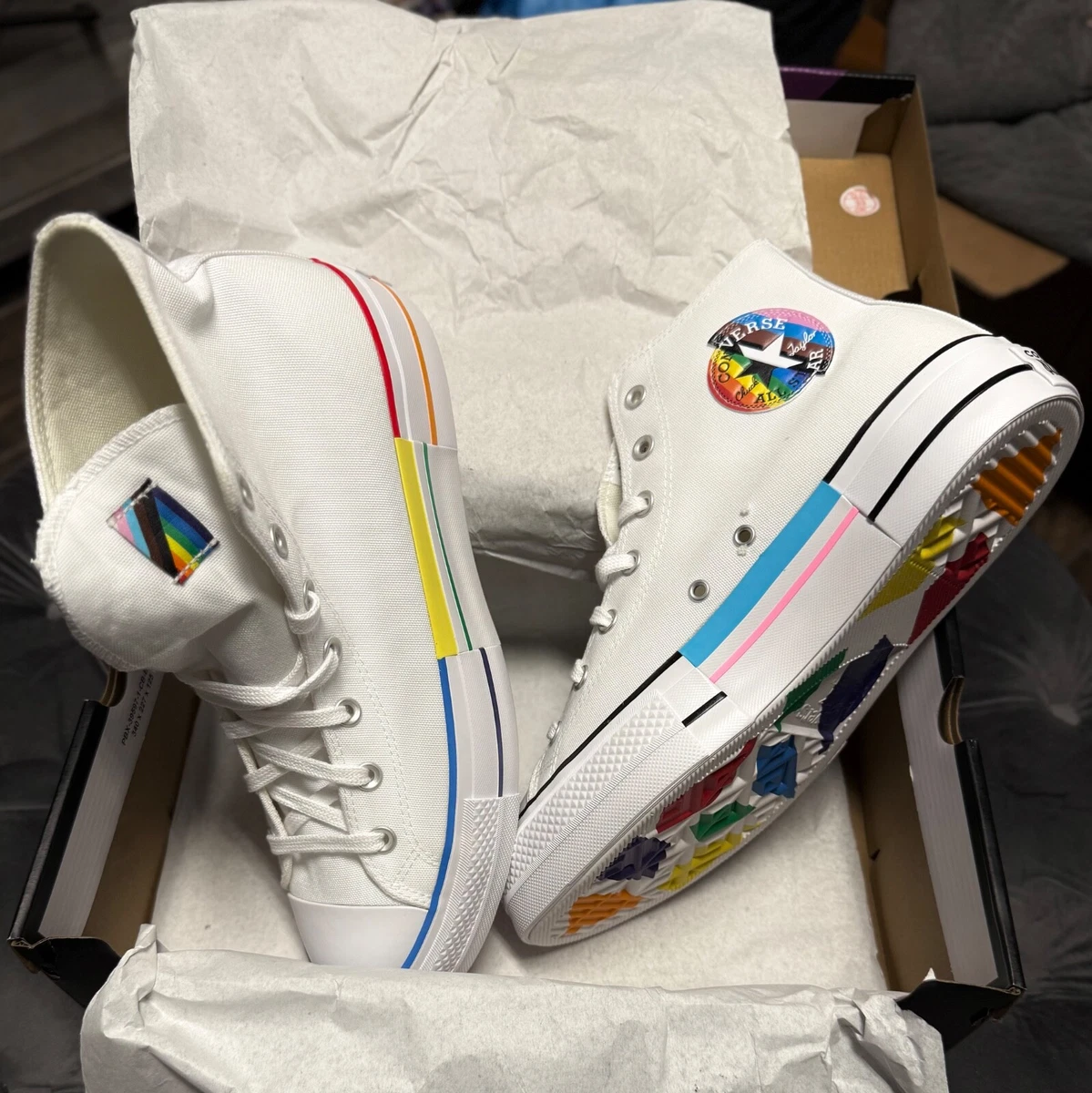 Converse Chuck Taylor All Star High Pride - White for Sale  display picture 2
