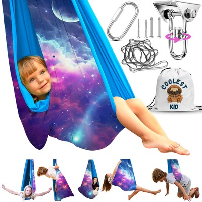 Sensory Swing Indoor Outdoor with 360° Hardware - Holds up to 220 lbs - Calmi...
