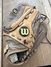 Wilson Fast Pitch Softball Glove Mitt A0440 12-BR 12" Left Hand Web A440 Beige