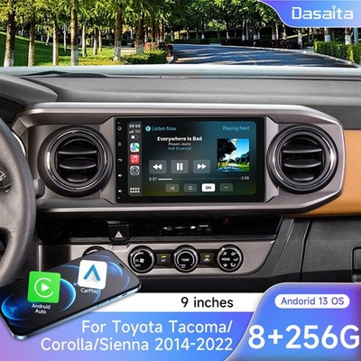 Dasaita 9'' Car Stereo for Toyota Sienna Corolla Tacoma 2014-2022  Carplay Radio