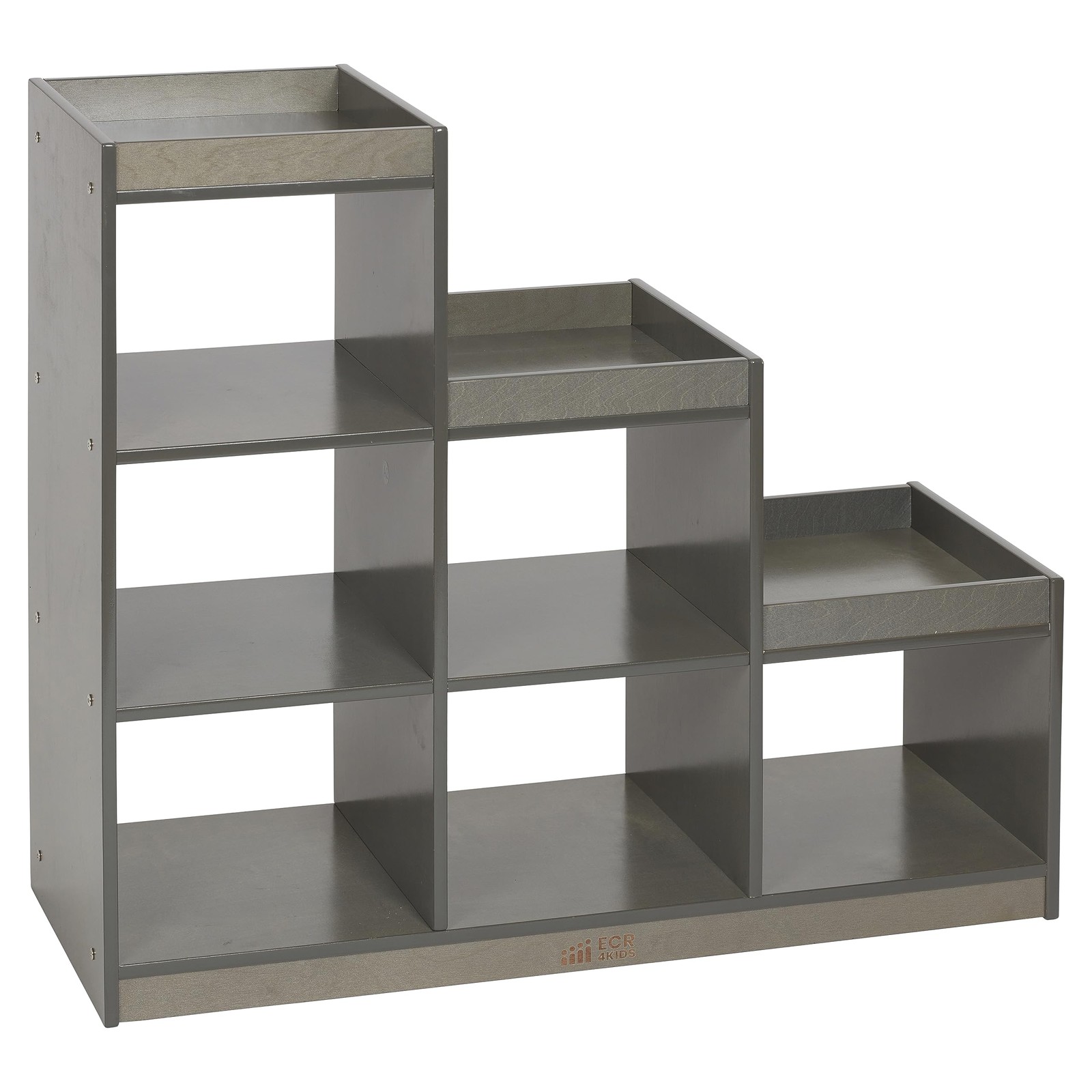 ШКАФ ДЛЯ ХРАНЕНИЯ ECR4KIDS 3-2-1 CUBE С ПОЛКОЙ-ВИТРИНОЙ ELR-3037-GW - СЕРЫЙ WASH 19290₽