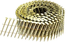 meite Coil Siding Nails 2-Inch x 0.099 Screw Shank Bright Coated 15 Degree