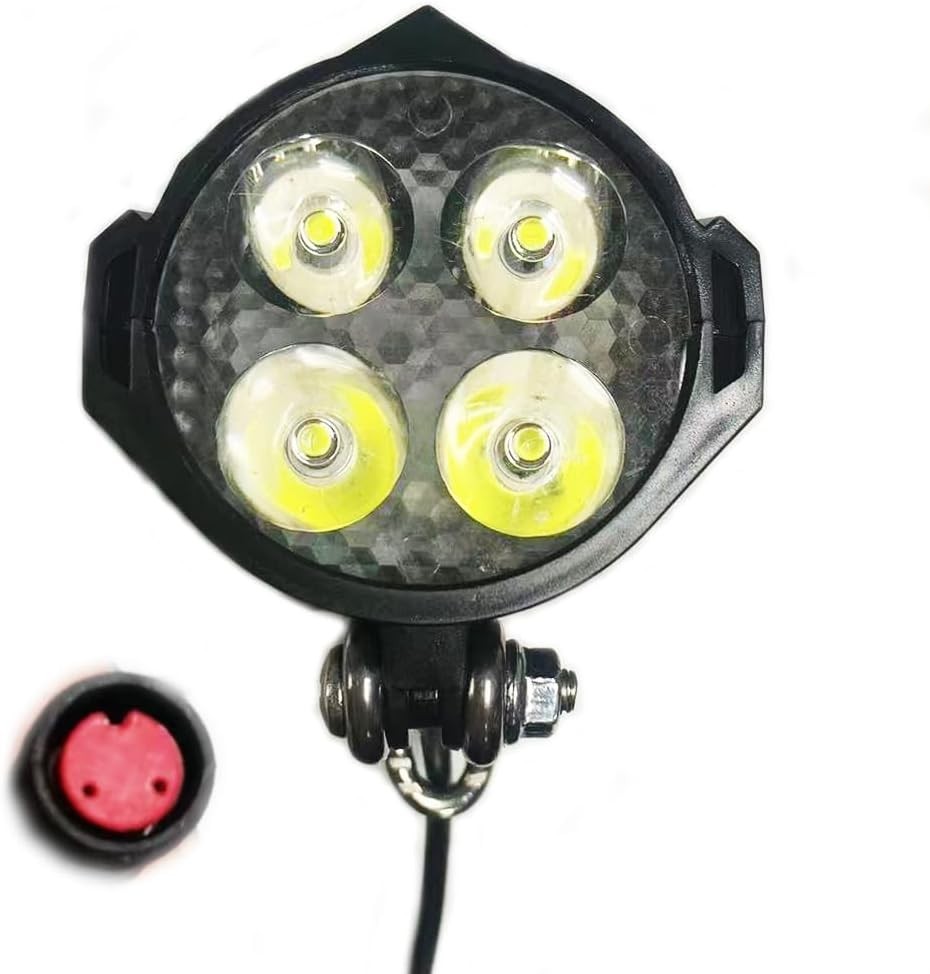 Ebike Headlight 36V-48V Super Bright LED Light for Electric 