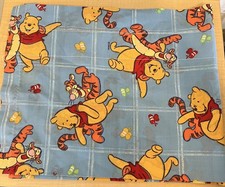 Vintage Winnie the Pooh Tigger Blue Valance Rod Pocket 84x15