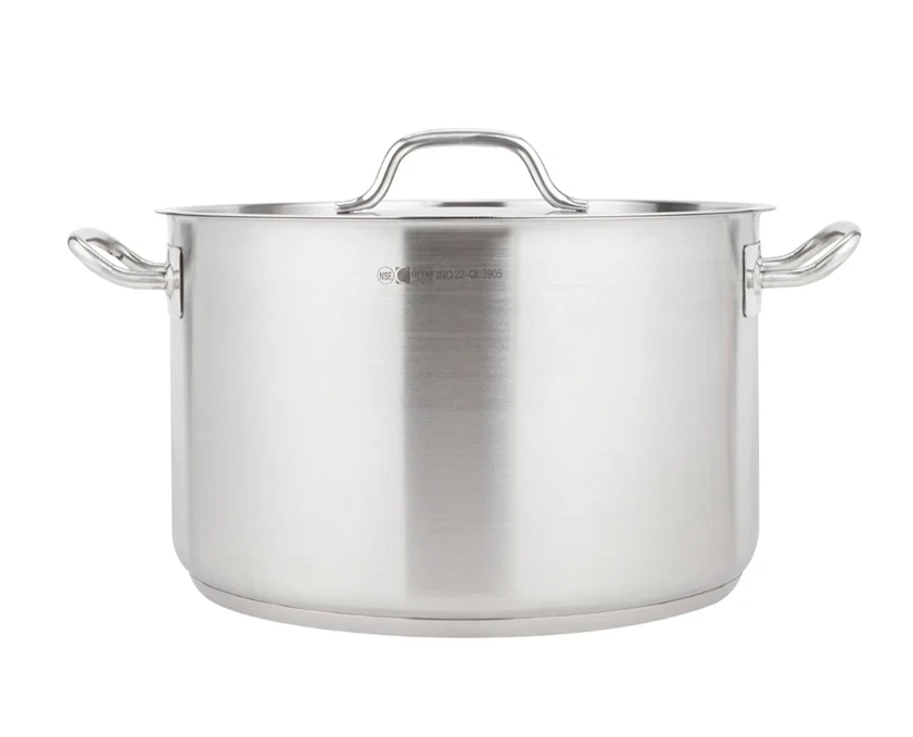 Vollrath 3905 Optio 22 Quart Stainless Steel Sauce Pot with Lid